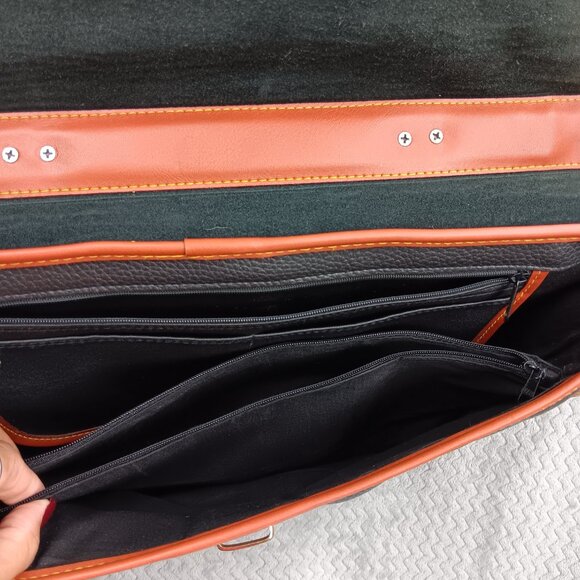 Dooney & Bourke All Weather Leather Pebbled Vintage Briefcase Messenger Bag - Picture 15 of 16